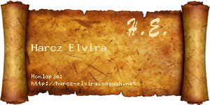 Harcz Elvira névjegykártya